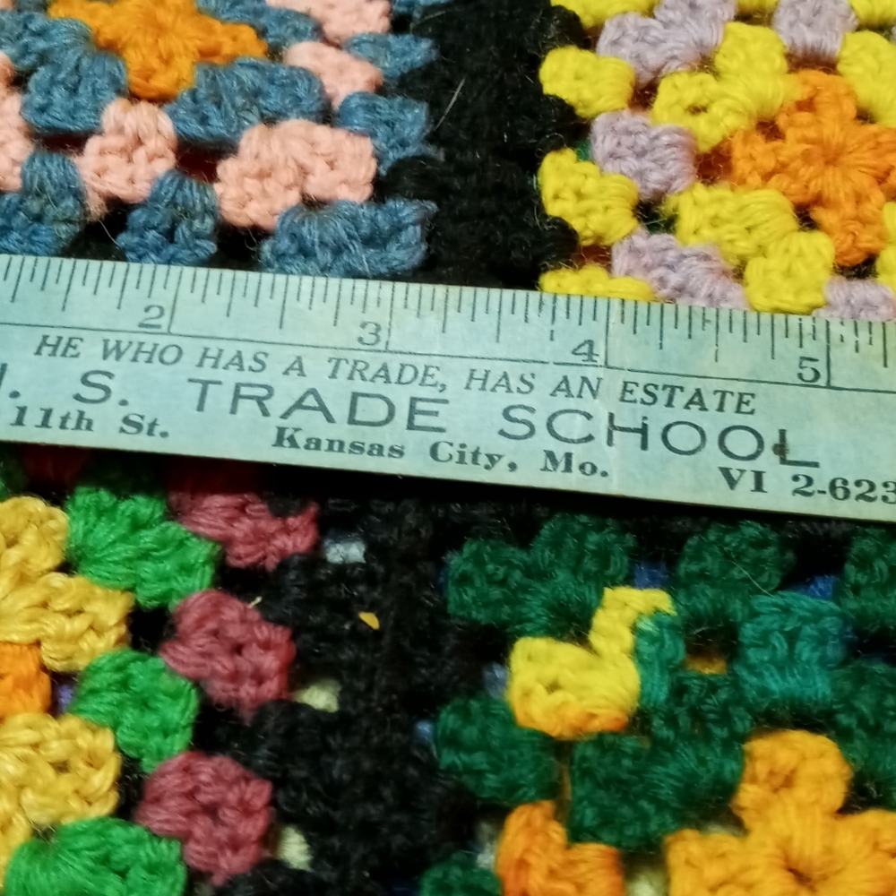 Advertising ruler, vintage close to antique. School no longer there.